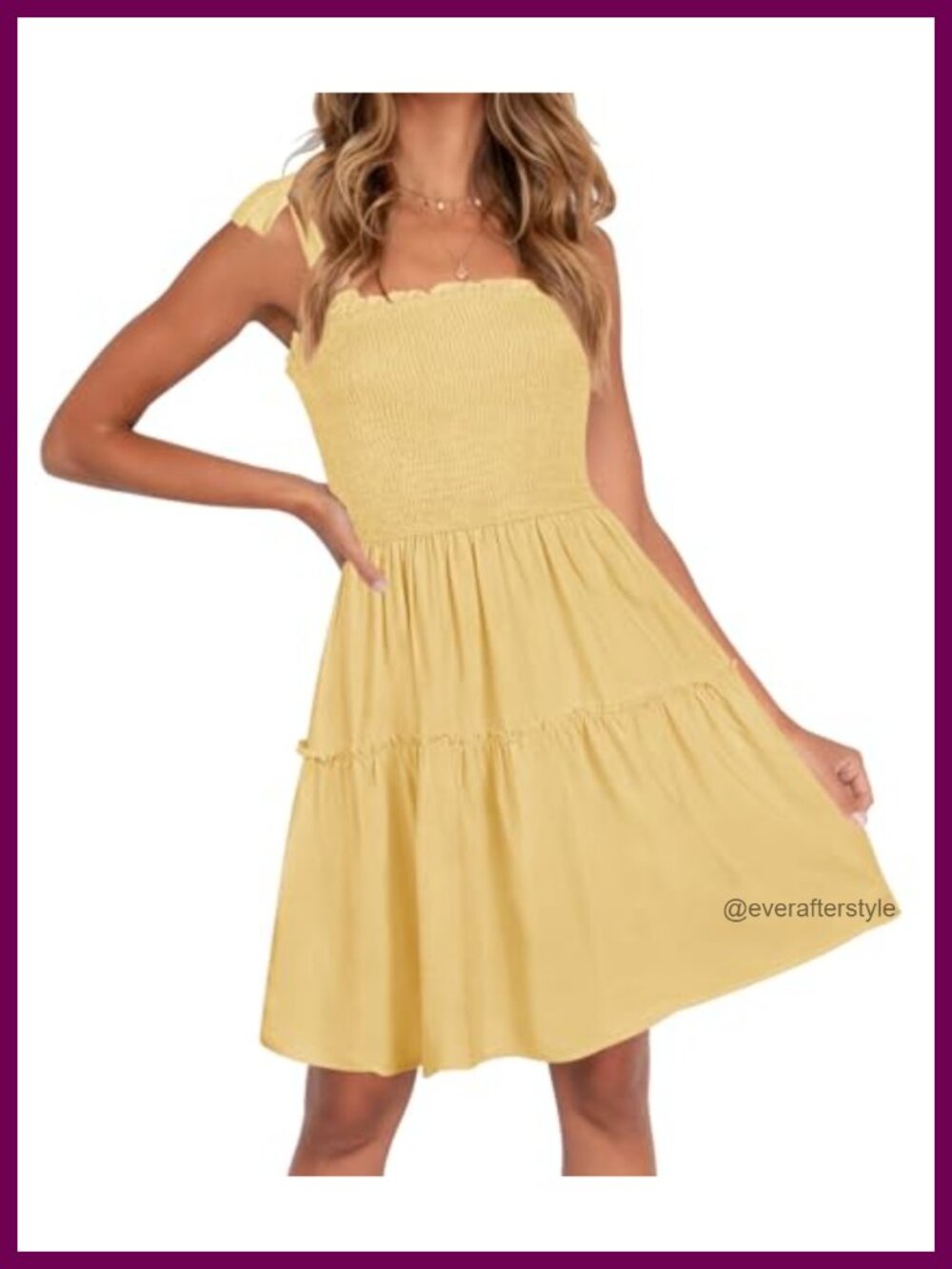 Spaghetti Strap Sleeveless Mini Dress A-Line Square Neck Backless Summer
